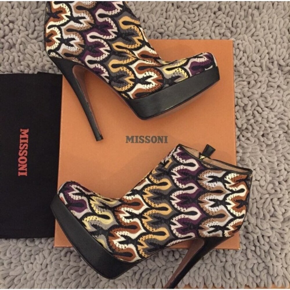 MISSONI QM50 Booties Heels New In Box